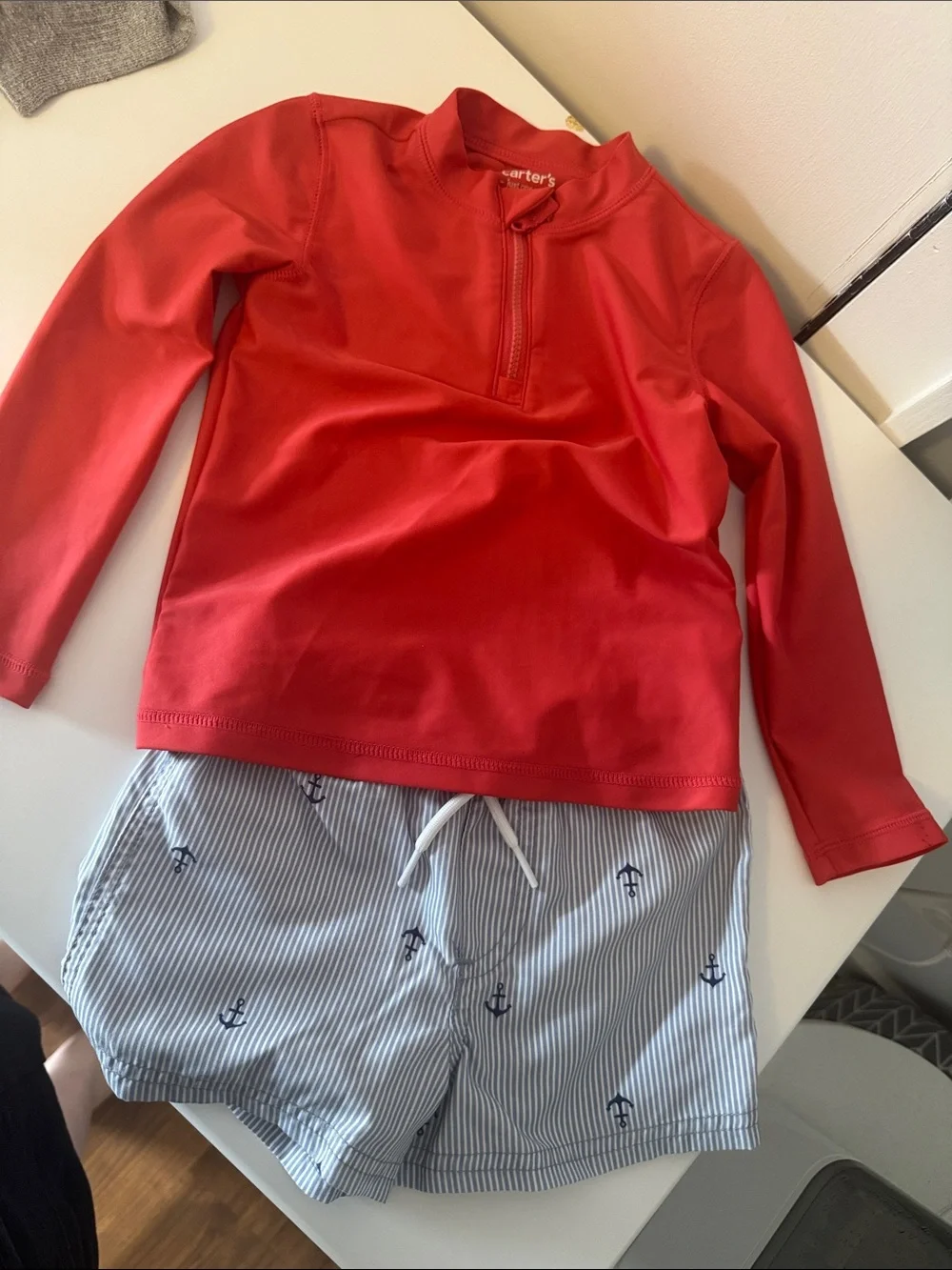 Carter's Rash Guard & Swim Trunks Set